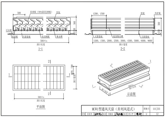 mcw1型通風天窗