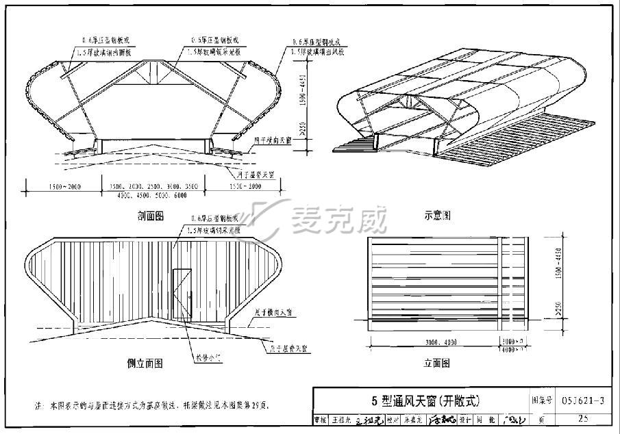 TC5B-6040n型通風(fēng)天窗